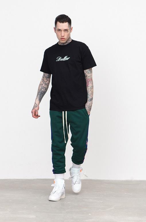 Green stripe hot sale joggers