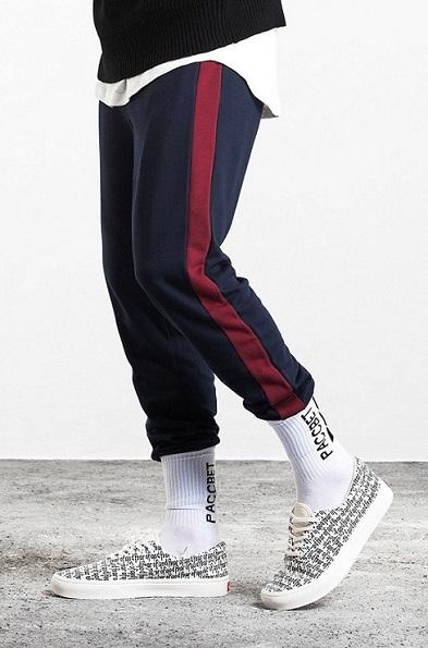 SLASH ID - Blue Side Striped Sweatpants