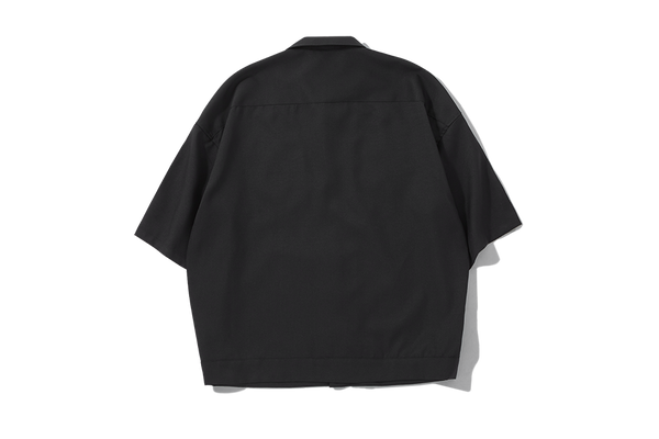 Black Embroidery Oversized Shirt 