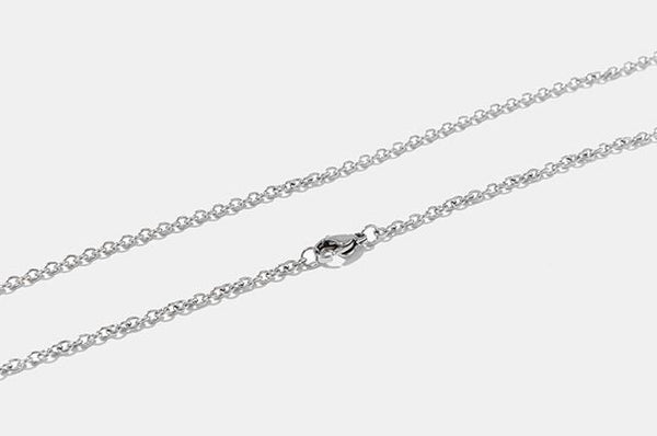 665AI2018 Silver Steel Necklace