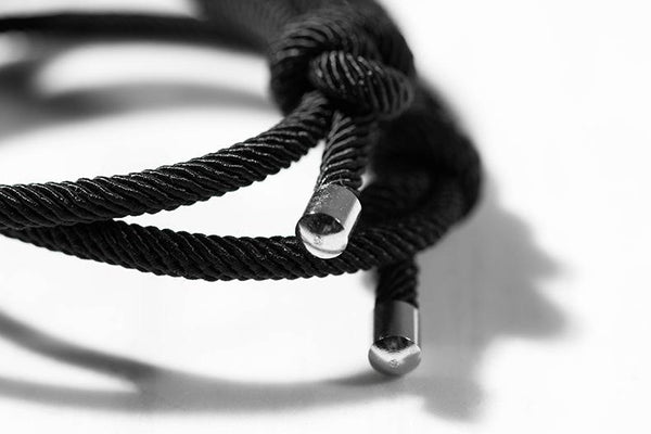 619AI2018 Black Linen Bracelet