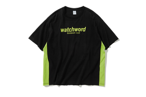 'Watchword' Black Fluorescent Tee