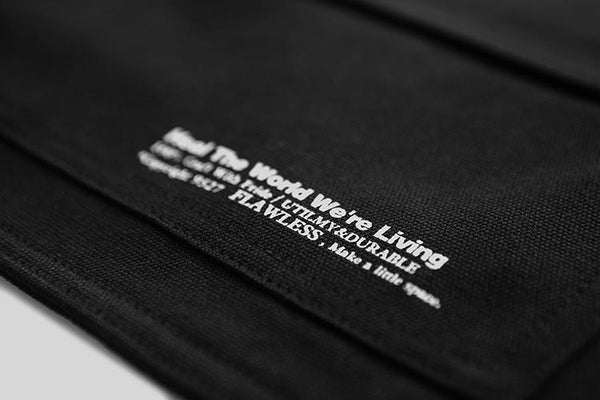 Black Canvas Belt Bag 