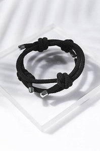 SLASH ID -  Black Linen Bracelet