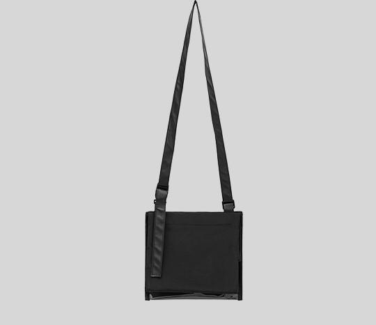 Black Barcode Crossbody Bag