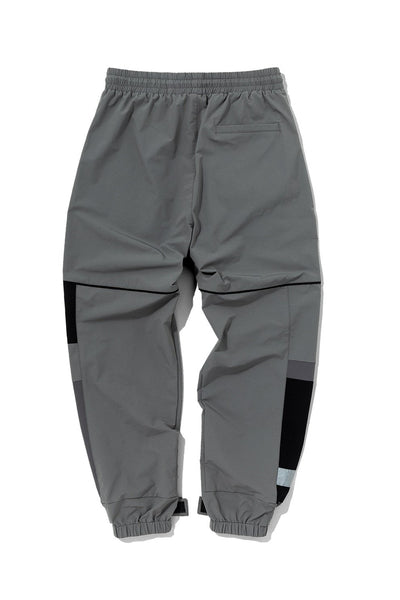 Grey Tech Joggers With Patch