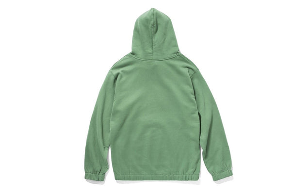 Grey Green Pouch Pocket Hoodie
