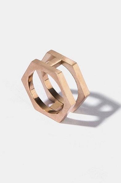 SLASH ID - Rose Gold Iron Ring