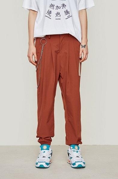 SLASH ID - Brick Red Joggers With Patch