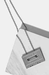 SLASH ID - Silver Steel Necklace