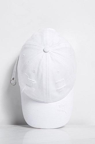 SLASH ID - White Cotton Baseball Cap 
