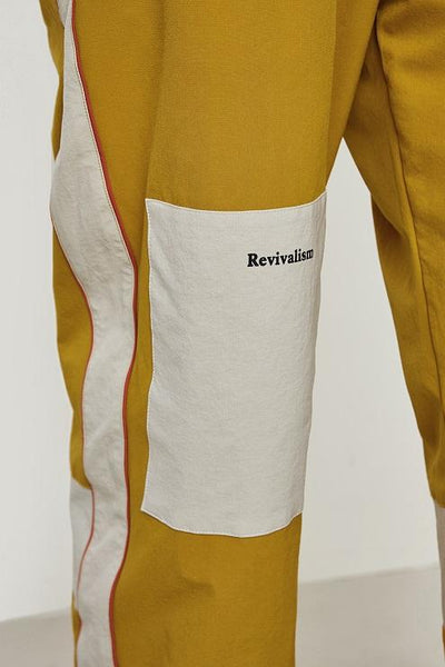 Yellow Joggers With Patch 