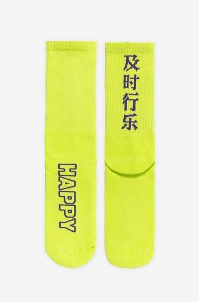 SLASH ID - Fluorescent Chinese Word Socks 